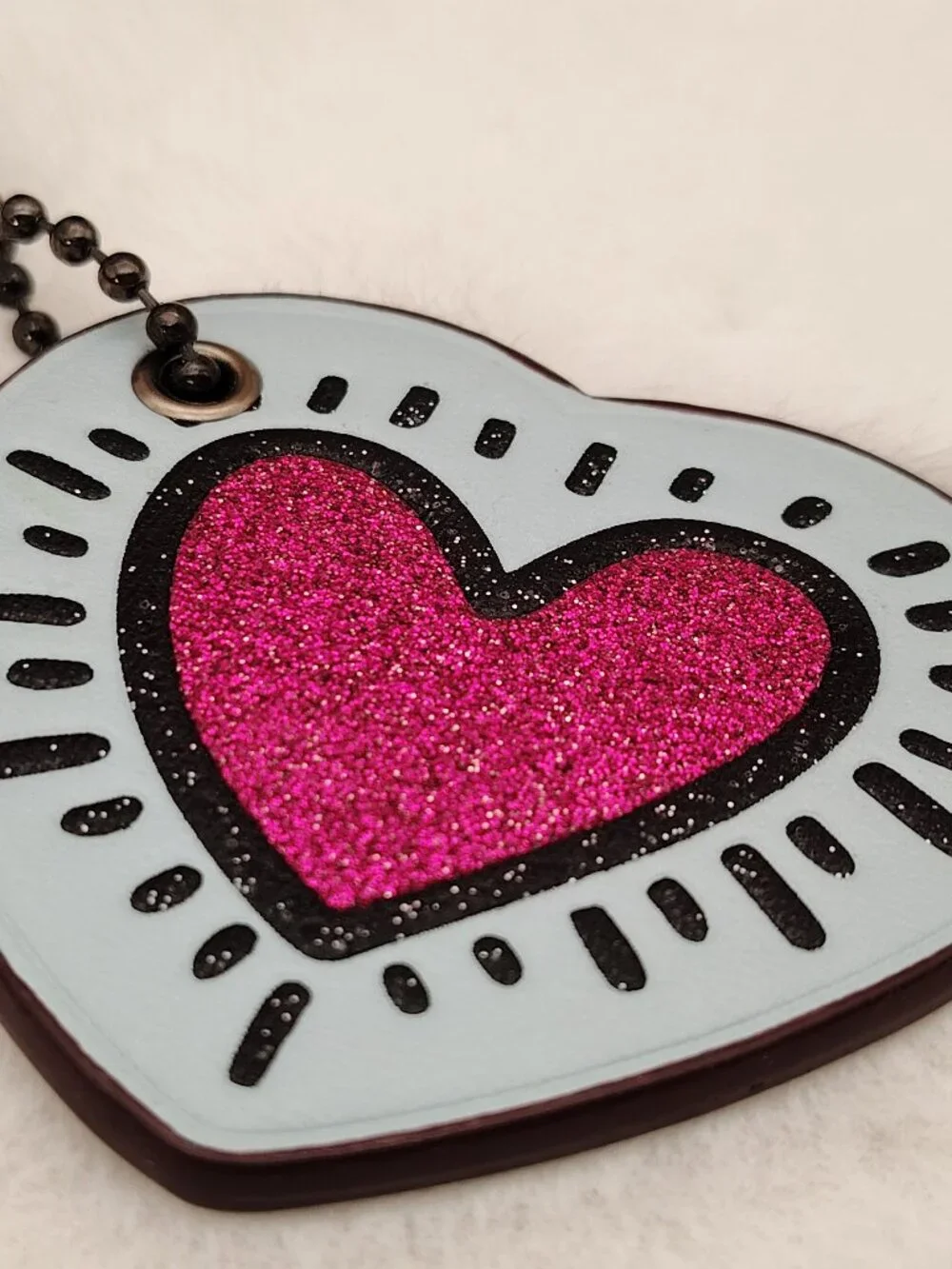 Coach heart bag charm purse charm_2
